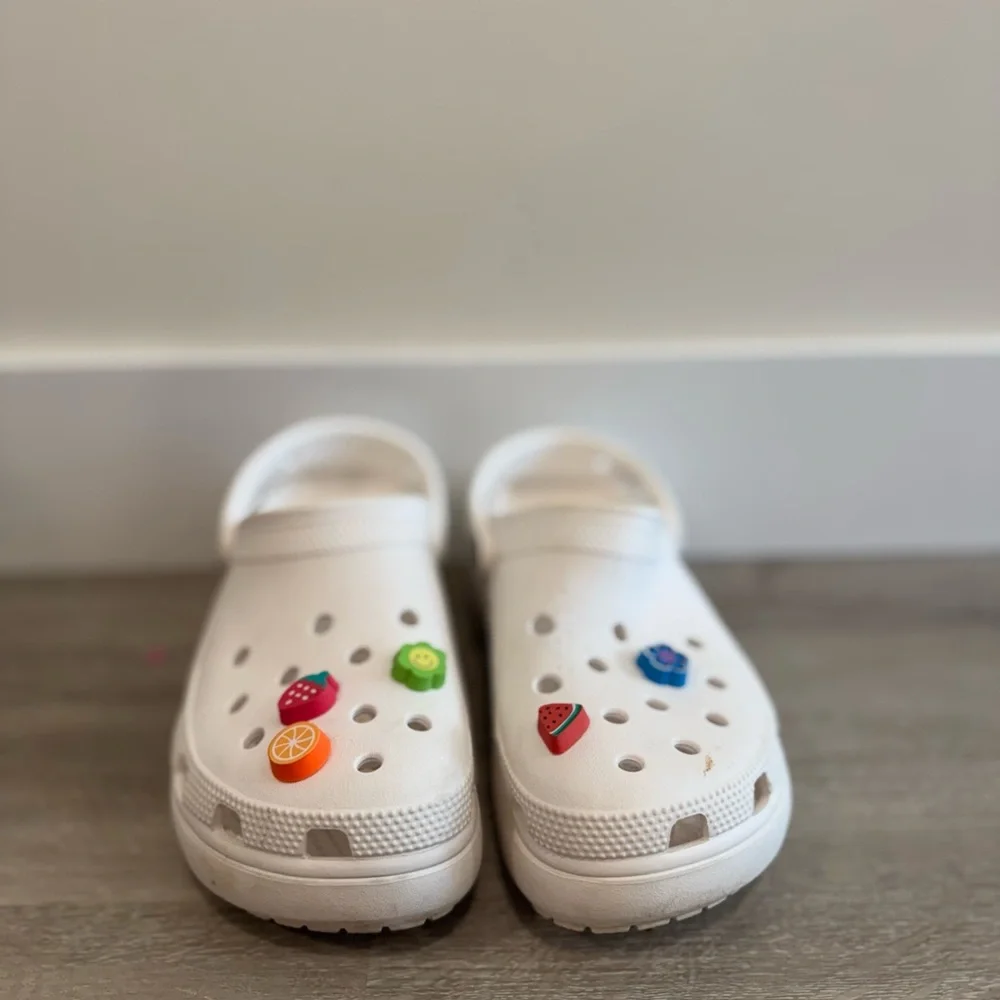 Crocs Classic Platform Clog Women’s White Size 6 - Picture 2 of 7